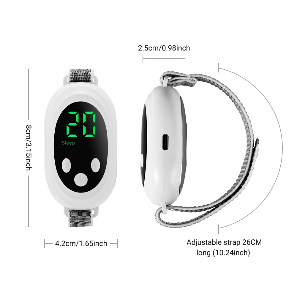 EMS Microcurrent Sleep Aid Device Handheld Sleep Instrument for Insomnia Stress Anxiety Relief Palm Pulse Sleeping Aid Machine