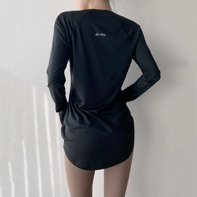 Long Sleeve Yoga Clothes Women Sportswear Gym Running Blouses Shirts Sports Tops Fitness T-shirt Gym Clothing Workout
