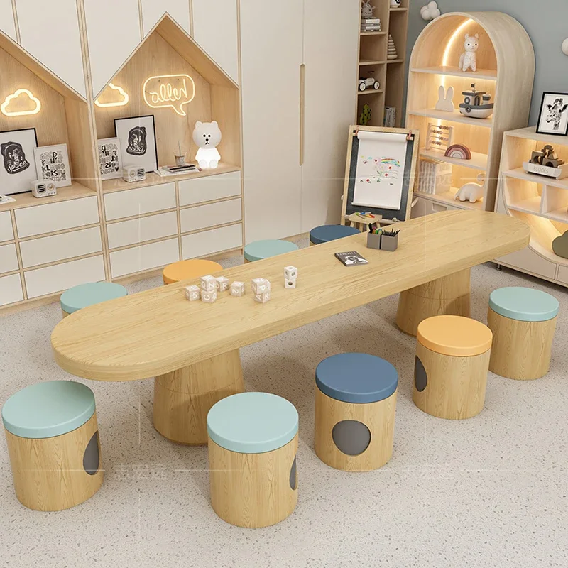 Kids Furniture Children Table Desk Chair Study Tables Room Classroom Student Children's Child Set Mesinha Infantil School Small