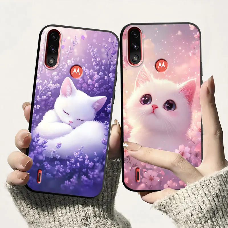 Shockproof Soft Silicone Cat Design TPU Phone Case