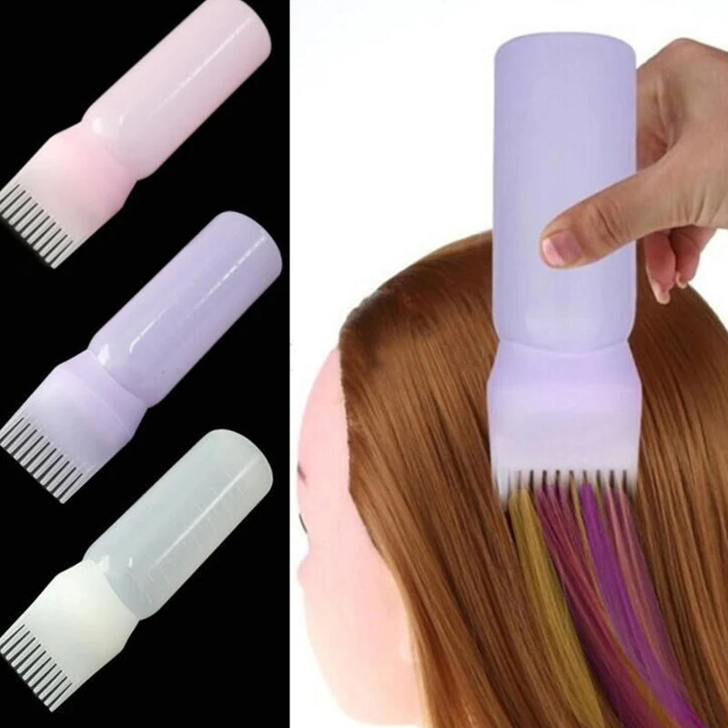 

120ML Salon Empty Hair Dye Bottle With Applicator Brush Dispensing Hair Coloring Dyeing Bottles Hairdressing Styling Tool