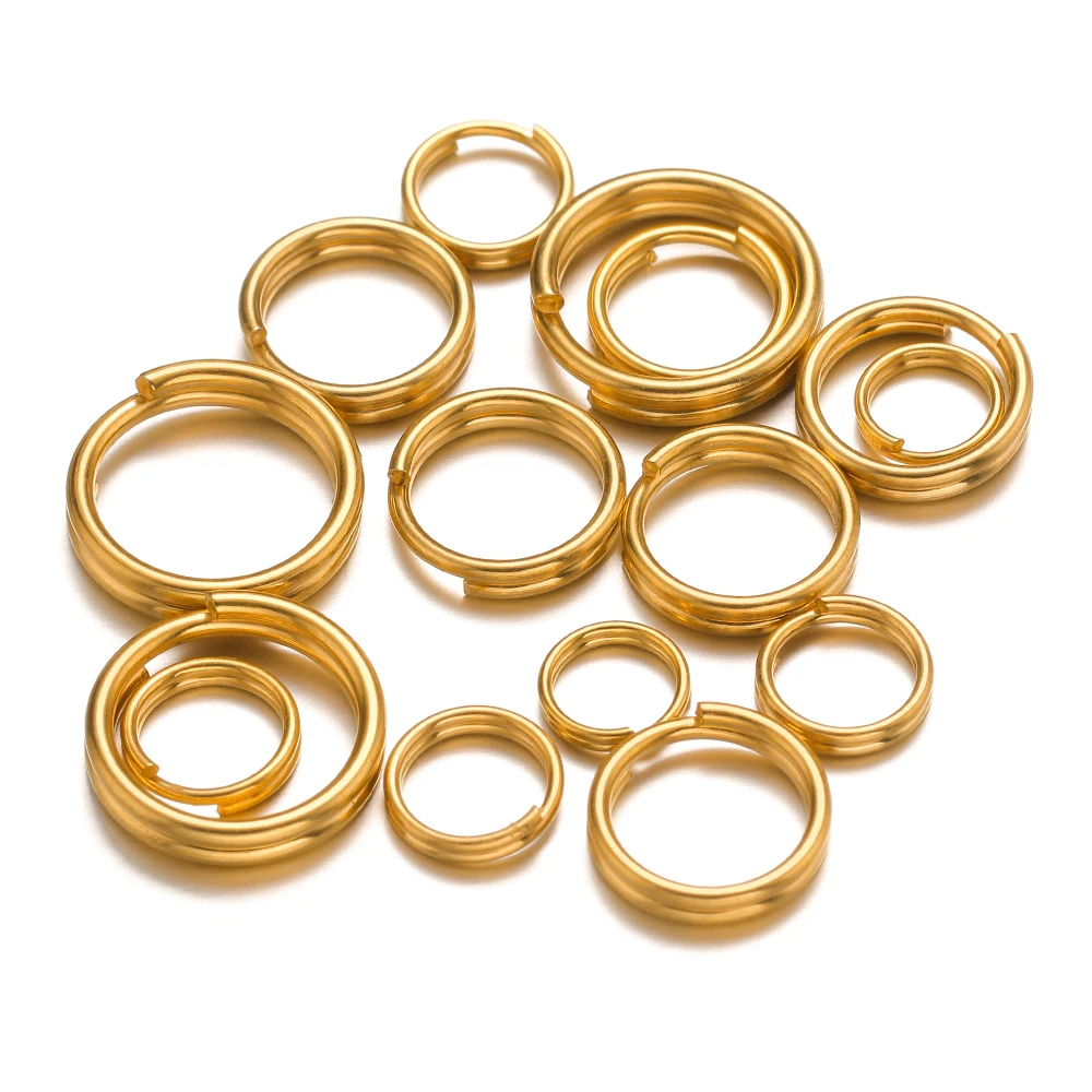 UNICRAFTALE 200Pcs 6Mm Gouden Jump Ringen 304 Rvs Open Jump Ringen Ronde Ring Connector Ringen Voor Sieraden Maken Ketting Armband Vinden
