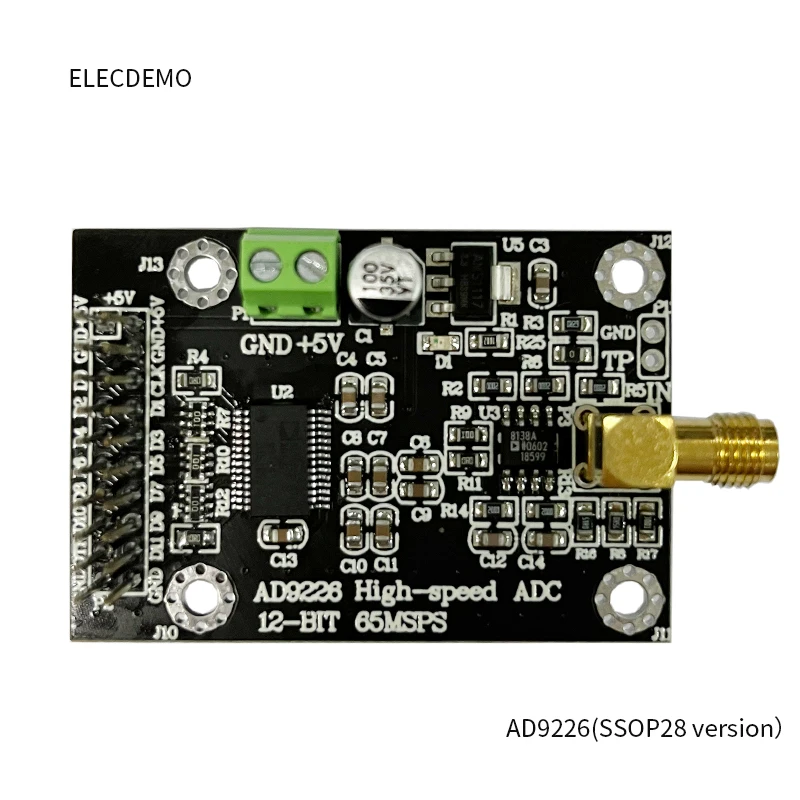 Módulo de Alta Velocidade Adc 65m Amostragem Aquisição de Dados Analógico-para-digital Conversor Fpga Placa de Desenvolvimento Apoio Ad9226 - Imagem 2