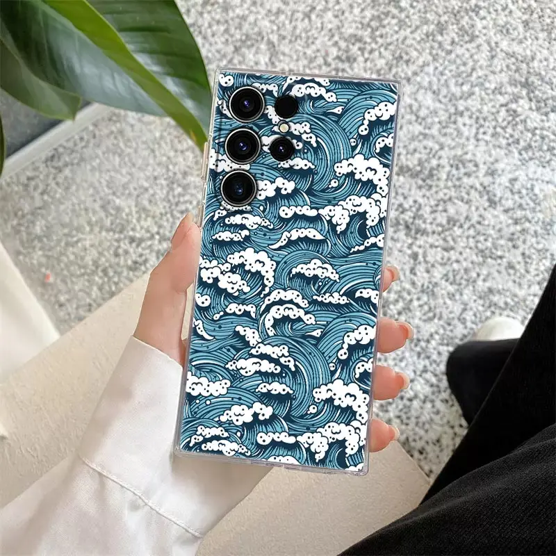 Hokusai Great Wave Japanese Art Clear Phone Case