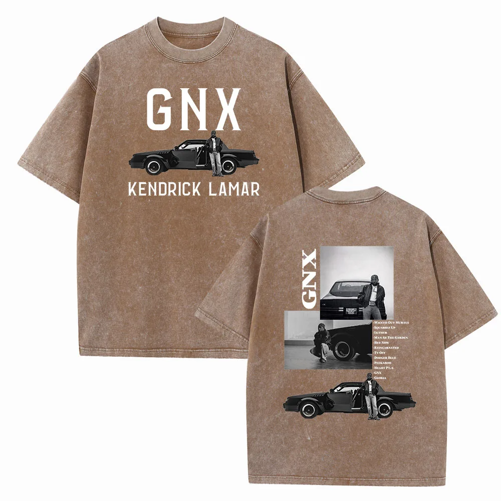 Kendrick Lamar GNX Tour Shirts Harajuku Vintage O-Neck Short Sleeve Cotton Man Woman T-Shirts Gift Tops 3