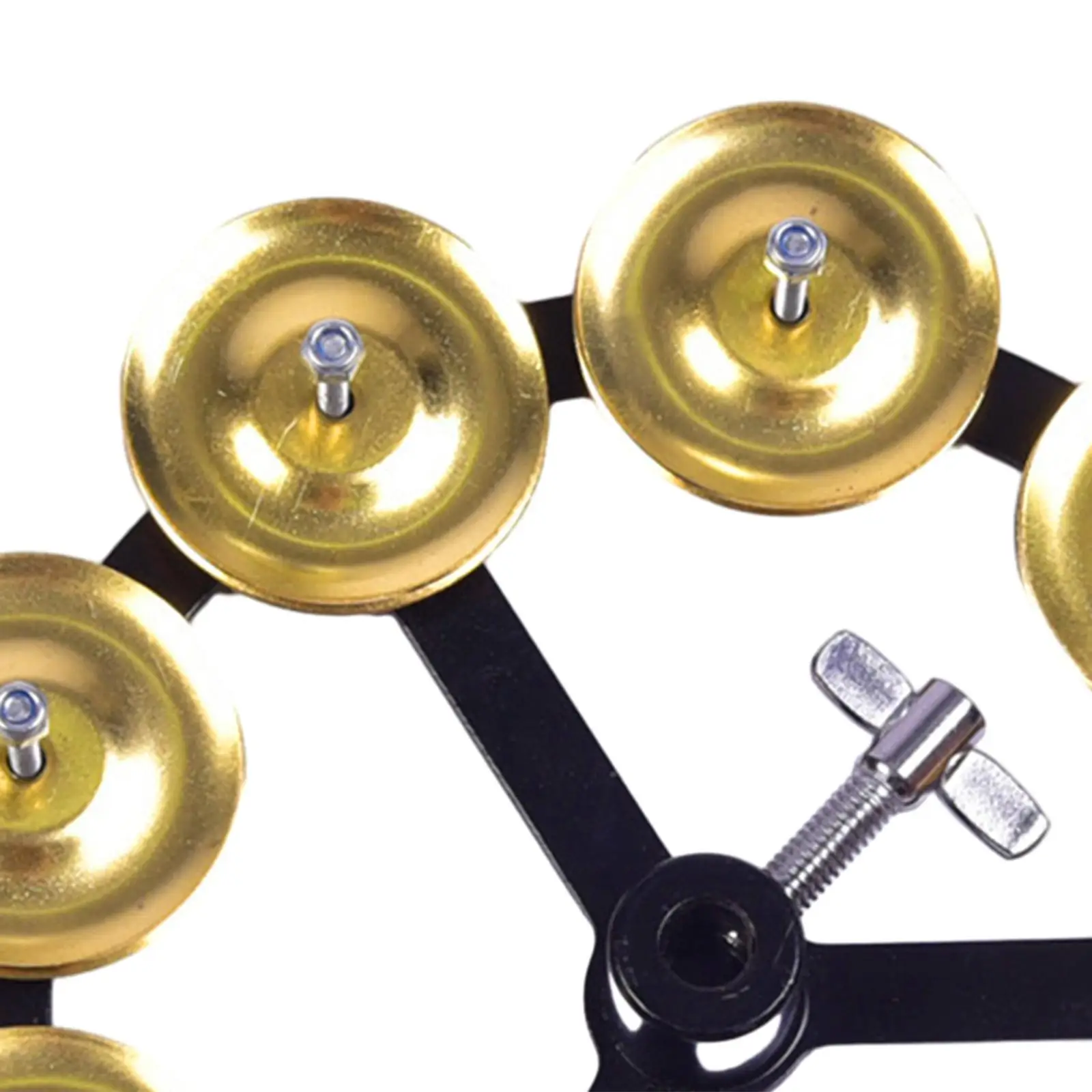 Cymbal Hi Hat Tambourine with Stainless Steel Jingles Drum Set Percussion