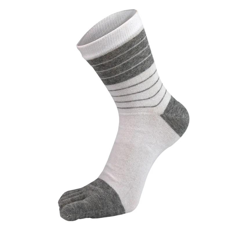 Five Finger Socks for Man Combed Breathable Colorful Cotton Sweat Deodorant Antibacterial Fashion Sport Socks