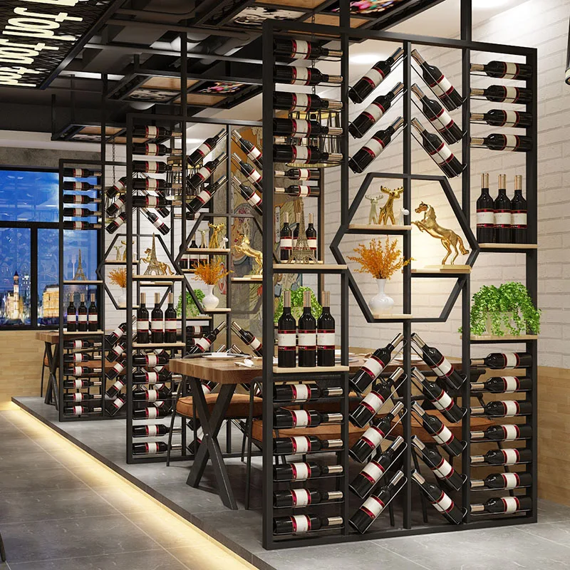 Unique Traditional Wine Cabinets Cocktail Living Room Modern Club Bar Cabinets Display Metal Armoire Vitre Kitchen Furniture