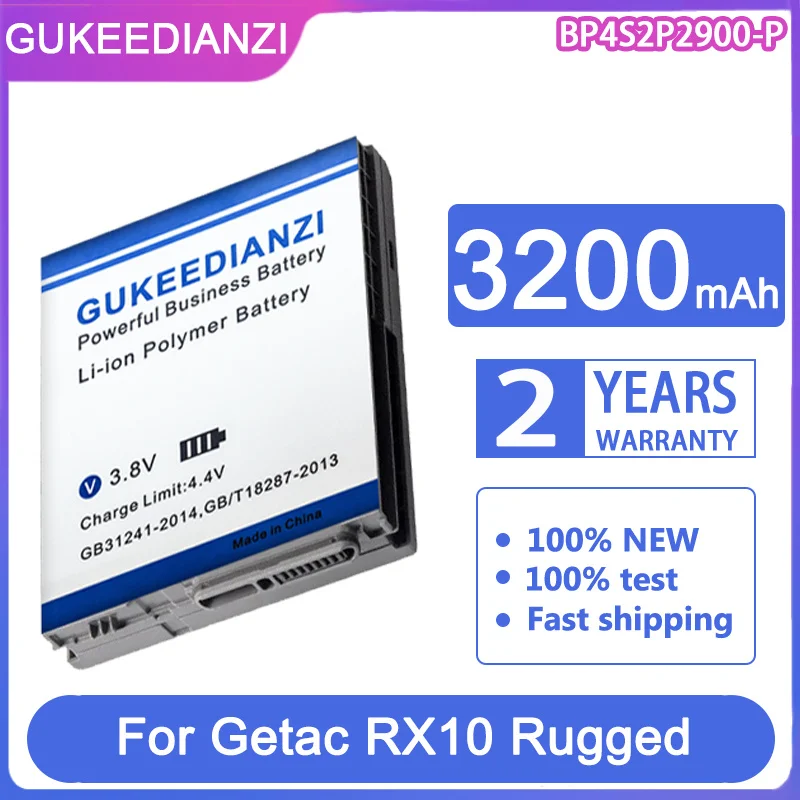 

GUKEEDIANZI Replacement Battery BP4S2P2900-P 3200mah For Acer Getac RX10 Rugged Tablet PC 441871900001 4418719000