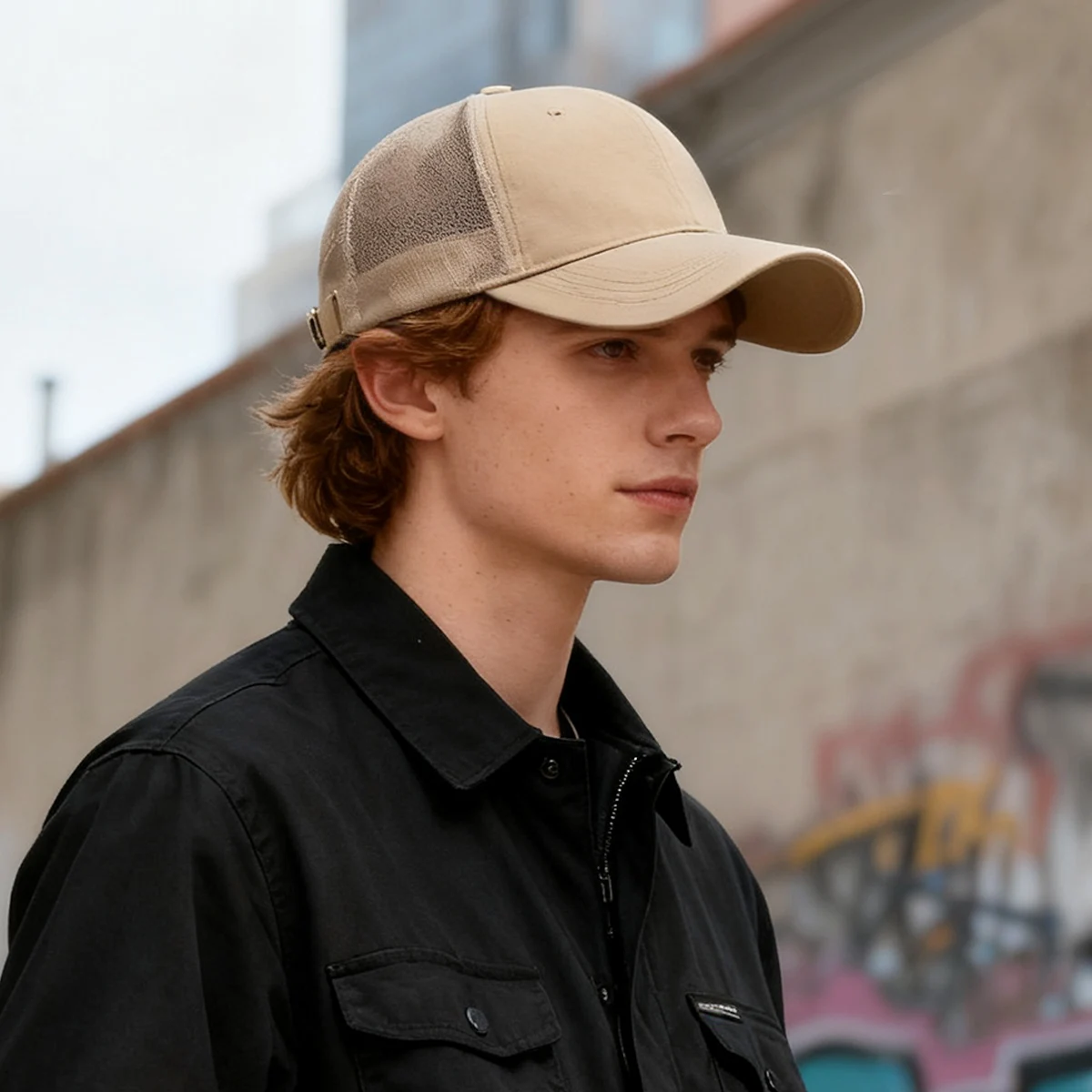 Ultra-Thin Men's Baseball Cap for Summer Outdoor Sports, Mesh Breathable Large Head Circumference Sun Hat for Women, Suitable for Travel and Shopping