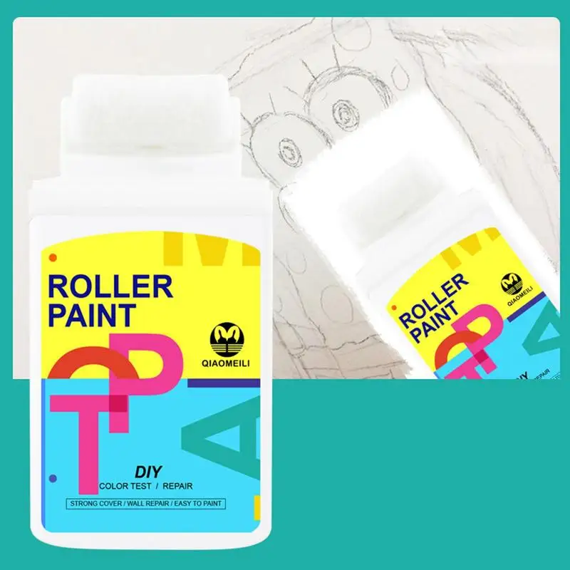 Wall Repair Rolling Brush Portable Wall Doodles Cleaning Brushes Small Roller Damaged Walls Roller Brush For Bedroom Home Use