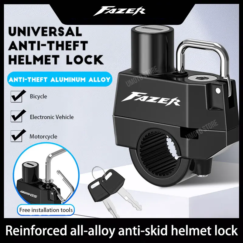 

For YAMAHA fazer Helmet Lock Anti-theft Locker Locking Device Rustproof Fine Workmanship Compact Size Convenience Motorcycle Sup