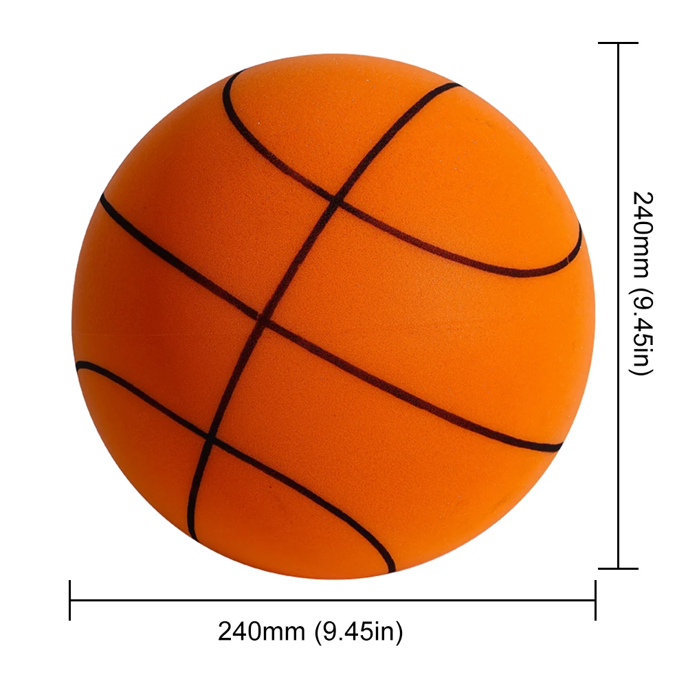 Description Picture 4 of itemSilent Basketball Indoor Mute Pat Ball Silent Basketball 24cm No.5/7 Soft Foam Basketball For Kids Adult Home Sports