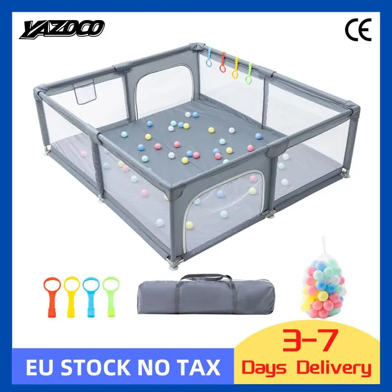 Box per bambini per bambini Nuovo parco giochi per bambini di arrivo per bambini di 6 mesi ~ 6 anni Box per palline per bambini Recinzione di sicurezza per bambini per interni 1