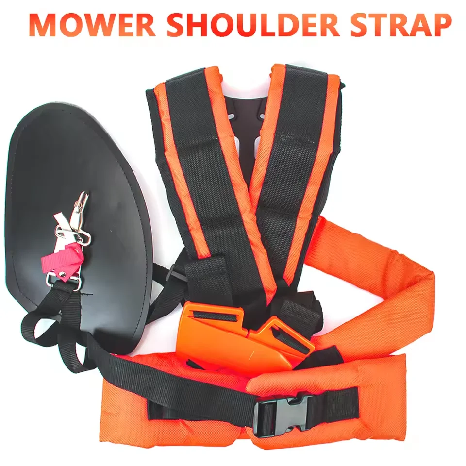 Cintura per imbracatura Tosaerba Doppia tracolla Comfort Risparmio di manodopera Cintura imbottita per decespugliatore Trimmer Potatore da giardino - immagine 2