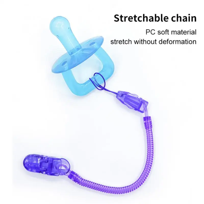 Baby Anti-drop Chain Pacifier Clips Chain Box Silicone Infant Portable Soother Container Box Nipple Holder Girl Boy Accessories
