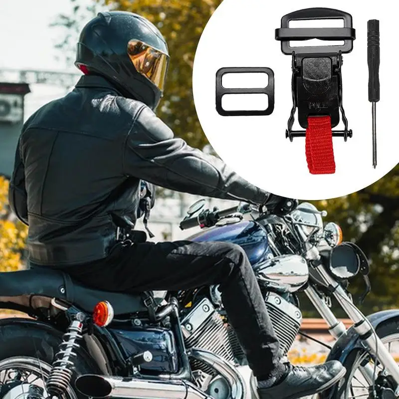 Motorcycle Helmets Quick Release Buckle Double D Buckle Safe Quick Release Clip Strap Helmet Lock Socket For Motorcycle Helmets