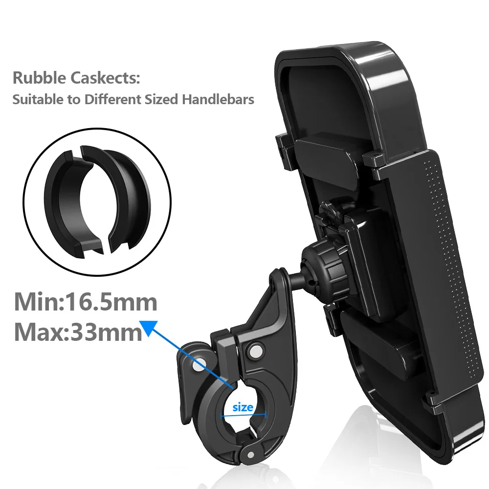 Waterproof Bike Phone Mount Cell Phone Holder car phone holder for Motorcycle and Bike Handlebars