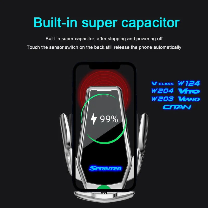 Für 2016-2021 Mercedes Benz Vito W447 Telefon Halter Drahtlose
