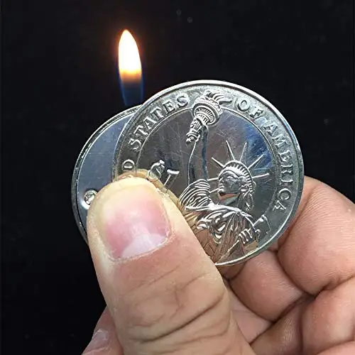 PYRIS By Nicolas Lepage Magic Tricks Props Fire Coin In The Hand Pyris Volcanic Accessories Close Up Stage Magie 2