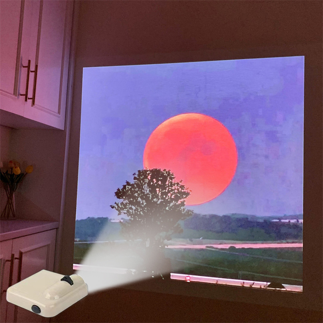 Party Backdrop Projection Lamp Birthday Party Background Wall Photo Props Landscape Projector Light Room Lights Decor