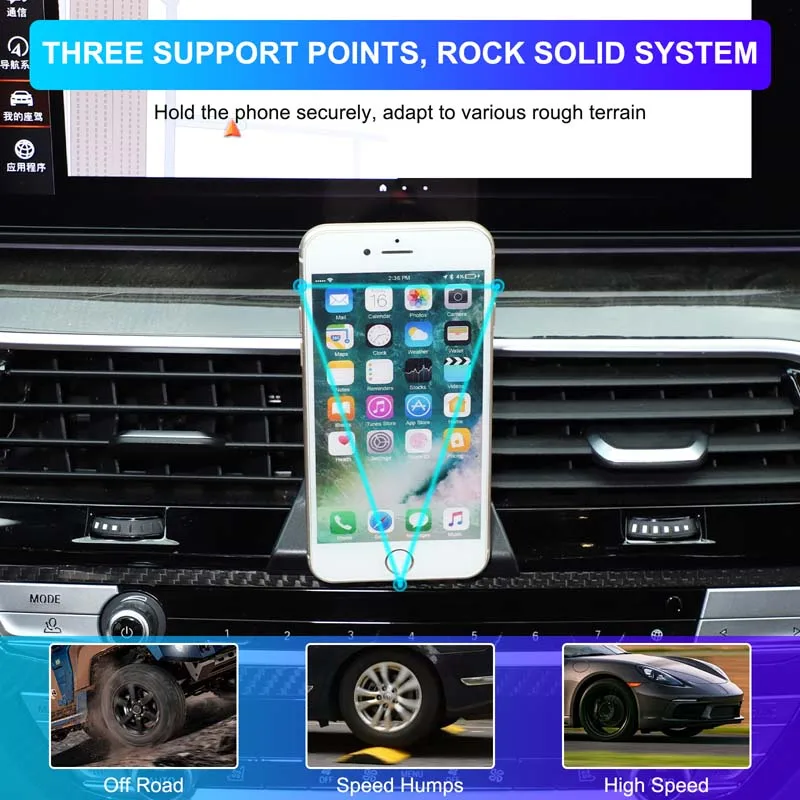 BMW 5 시리즈 6 시리즈 GT G30 G31 G32 2018-2022 자동차 중력 자기 휴대폰 홀더 브래킷 GPS 스탠드 액세서리