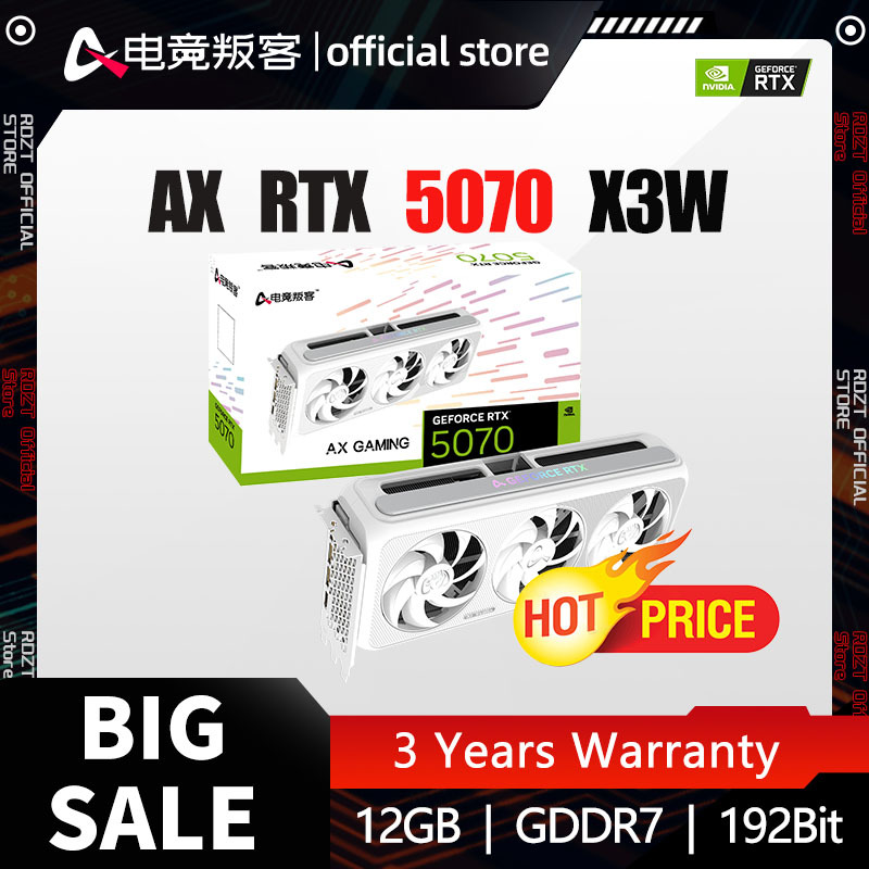 AX-Power GEFORCE RTX 5070 Graphic Card 192bit 12GB X3W GDDR7 RTX5070 Gaming GPU New видеокарта 12 ГБ