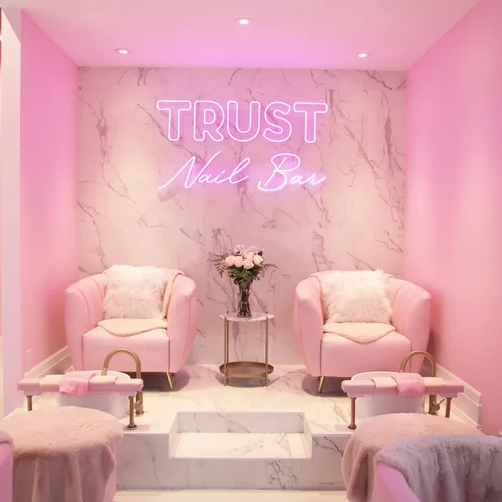 beauty nail salon set pink chair no plumbing pedicure chair for nail