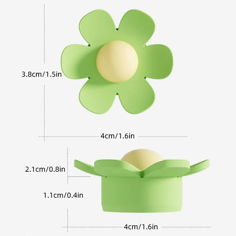 4pcs Silicone Sink Overflow Hole Plug Easy Install Flower Leak-Proof Overflow Sealer Plugs