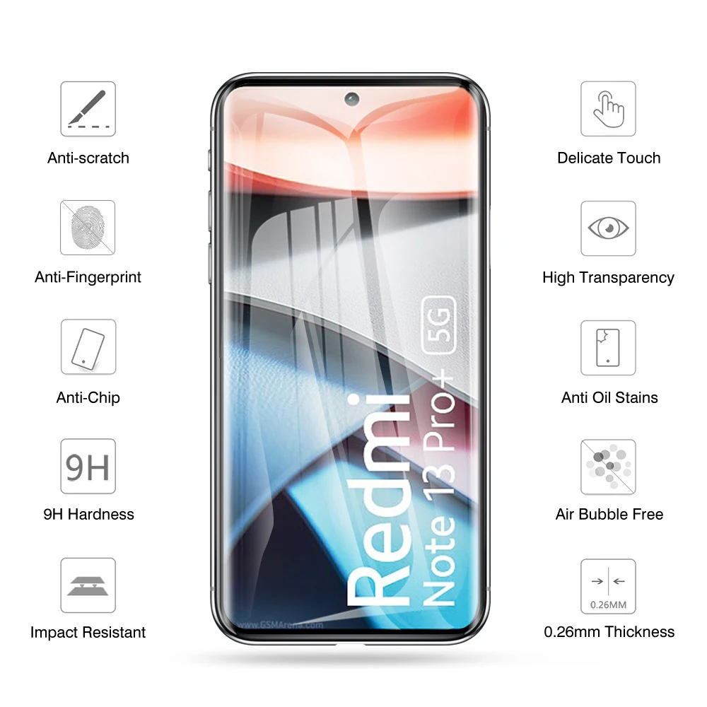 2-Pack Curved Tempered Glass Screen Protector