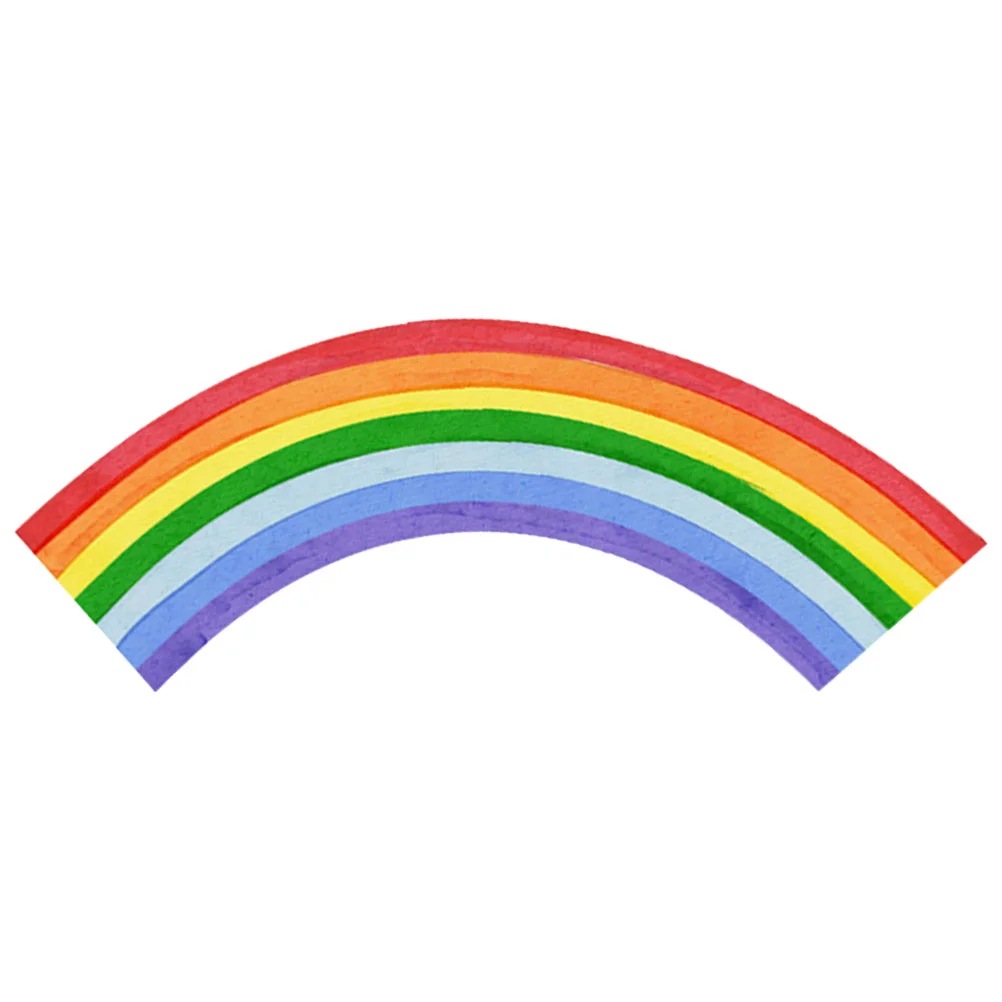 

1 Set of Rainbow Wall Sticker Self-adhesive Wall Nursery Decal Bedroom Wall Decoration Wall Stickers