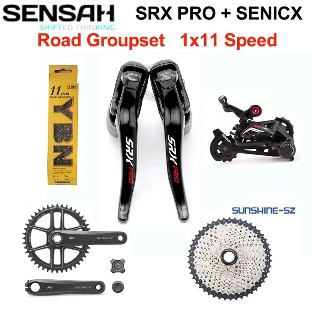SENSAH SRX PRO Groupset 1x11 Speed Road Bike STI R/L Shifter