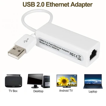 USB Ethernet Adapter USB to Ethernet Lan RJ45 Network Card Cable Line Card Ethernet Adapter for PC Laptop windows7 LAN adapter