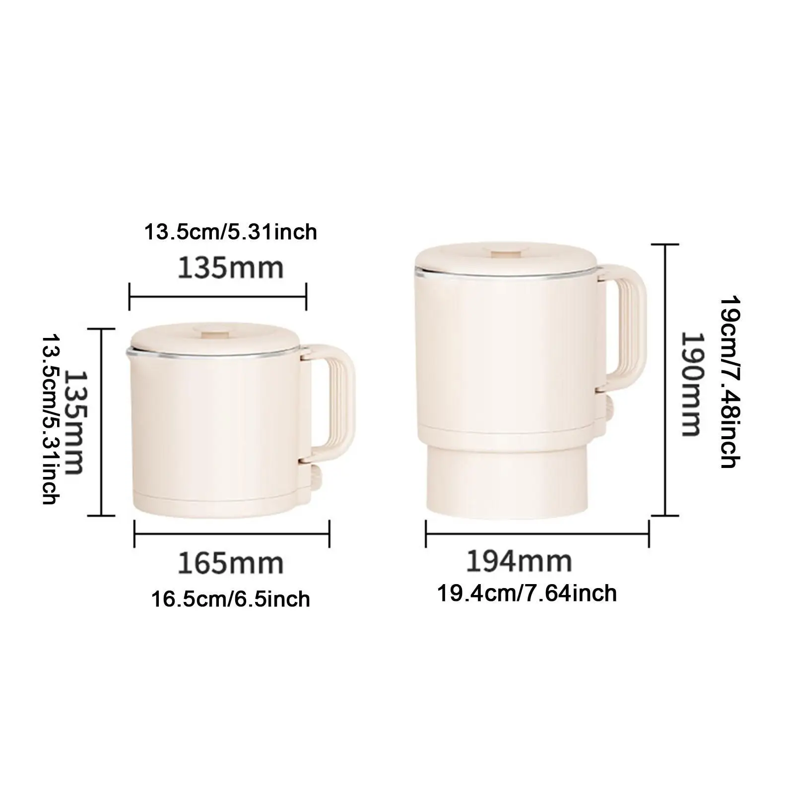 Foldable Travel Electric Kettle 800ml Coffee Kettle for Outdoor Hotel Office 6