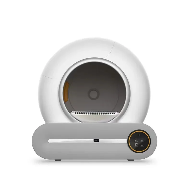 Lettiera per gatti Toilette per gatti intelligente da 65 litri Pulizia completamente automatica Toilette elettrica per gatti a tamburo chiuso - immagine 5