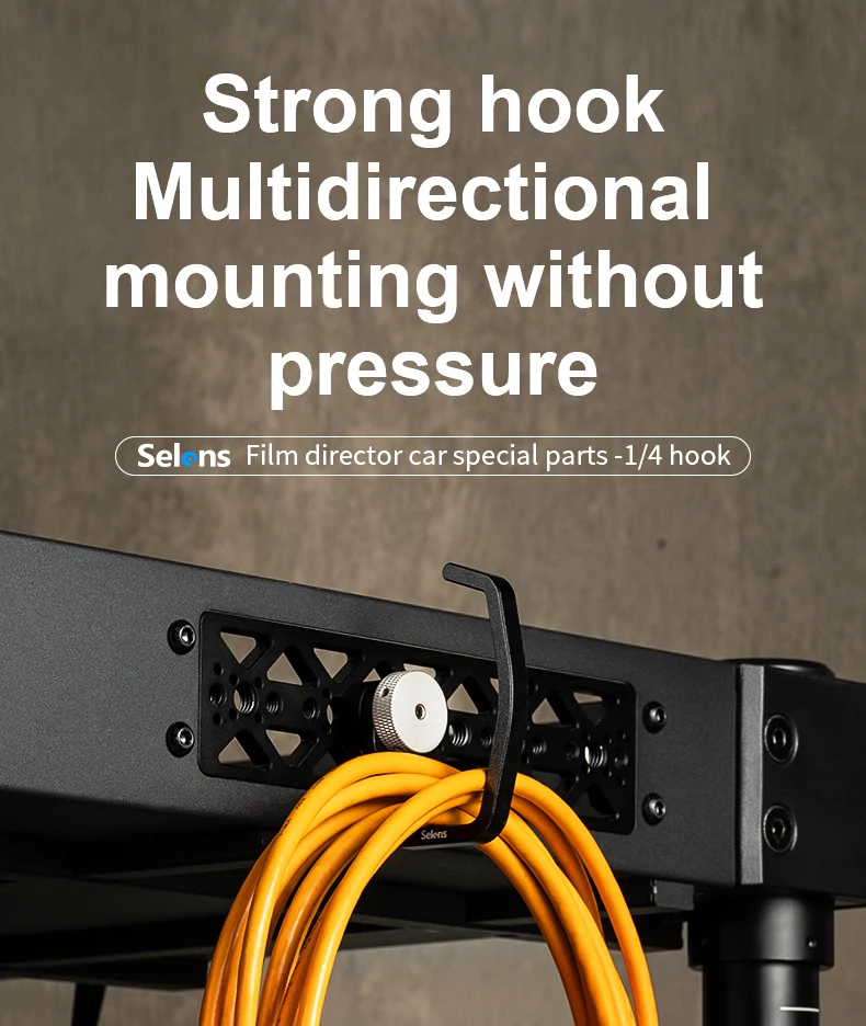 1/4''-20 Screw Hook with 45° Detents & Locating Pin Professional Lock for Notebo