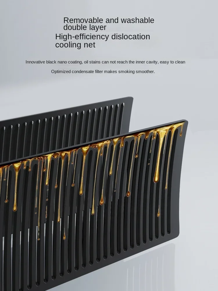 Large suction side range hood kitchen home rural smart range hood new style. 3