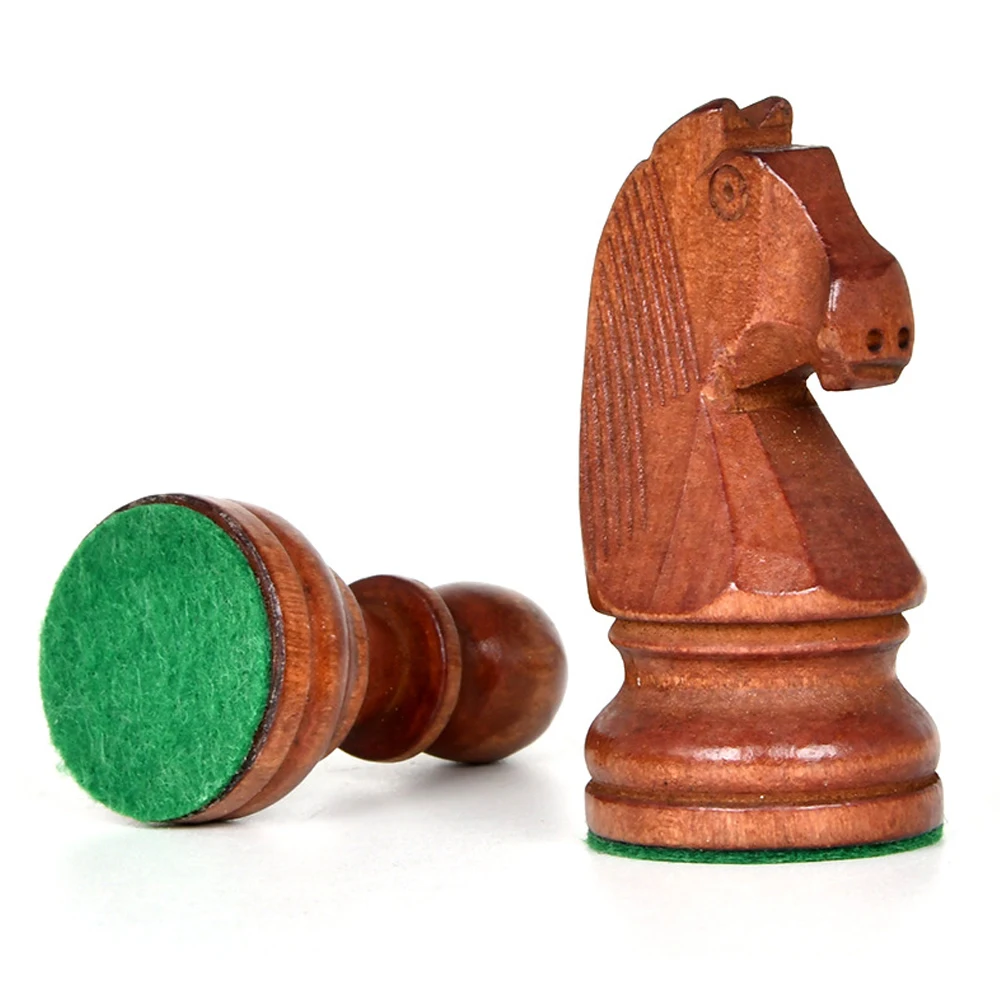 Wooden Chess Pieces 3.75in King Heavy Weighted Board Game With 2 Extra Queens 34 pcs Tournament Chessmen board game wooden chess table games chess pieces