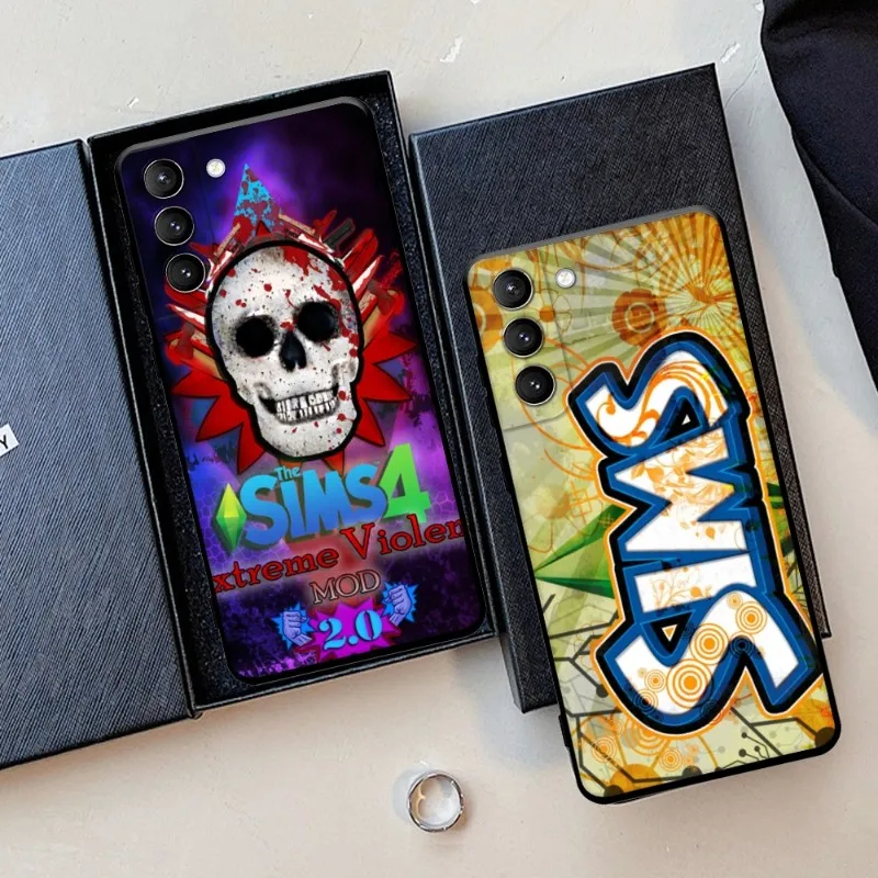 Game Sims 4 Wallpaper Phone Case Per Samsung Galaxy S22 23 21 S20 Fe Ultra S10 S9 S8 Plus S10E Note 20Ultra 10Plus Cover