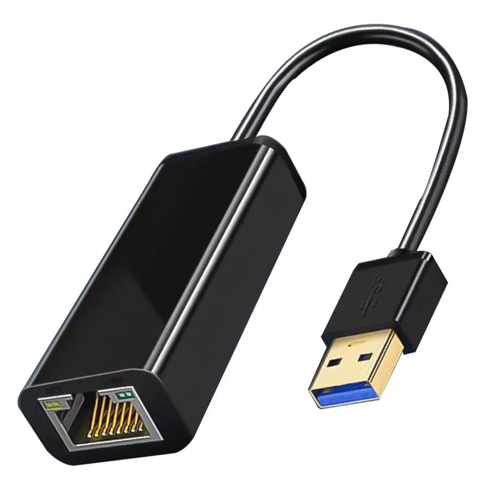 USB 3.0 - Rj45 기가비트 이더넷 어댑터 1000Mbps 네트워크 어댑터 드라이버 무료 플러그 앤 플레이 노트북 데스크탑 셋톱박스용