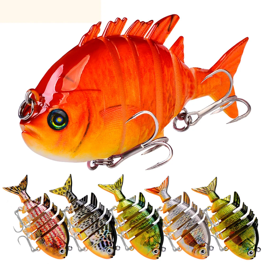 

1PCS Wobblers Fishing Lure Multi-section Hard Bait 80mm 14.5g Artificial Bait Minnow Lure Crankbait Perch Carp Fishing Tackle