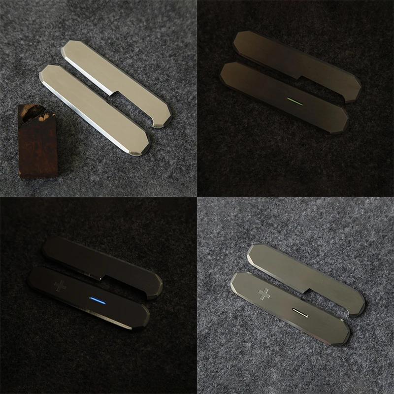 

4 пластыря из титанового сплава будущего мирового стиля для ручки весов для 91MM Victorinox Швейцарский армейский нож Швейцарский армейский нож DIY детали