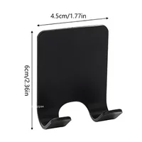 1-4pcs Razor Holder Storage Hook Wall Men Shaving Shaver Shelf Punch Free Razor Rack  Plastics Bathroom Accessories Organization 2