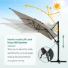 10FT Square Cantilever Patio Umbrella with Tilt Adjustment and 360-Degree Rotation, Offset Hanging Umbrella for Backyard 2