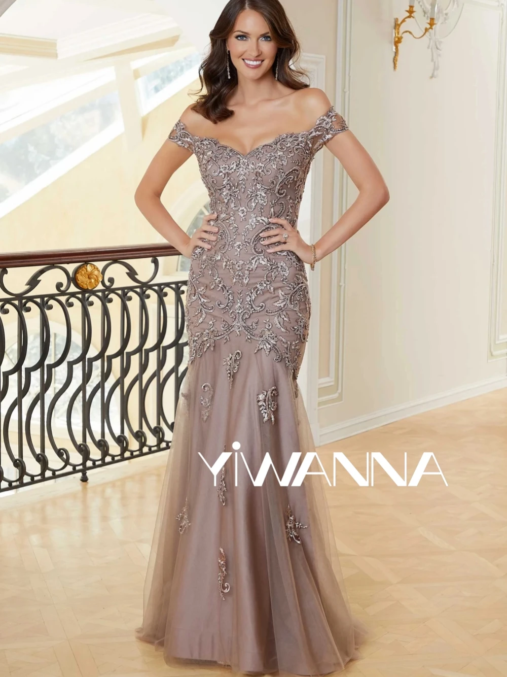 Graceful Off The Shoulder Mother Of The Bride Dress For Wedding Appliques Prom Dresses Mermaid Long Evening Gown mother bride dresses