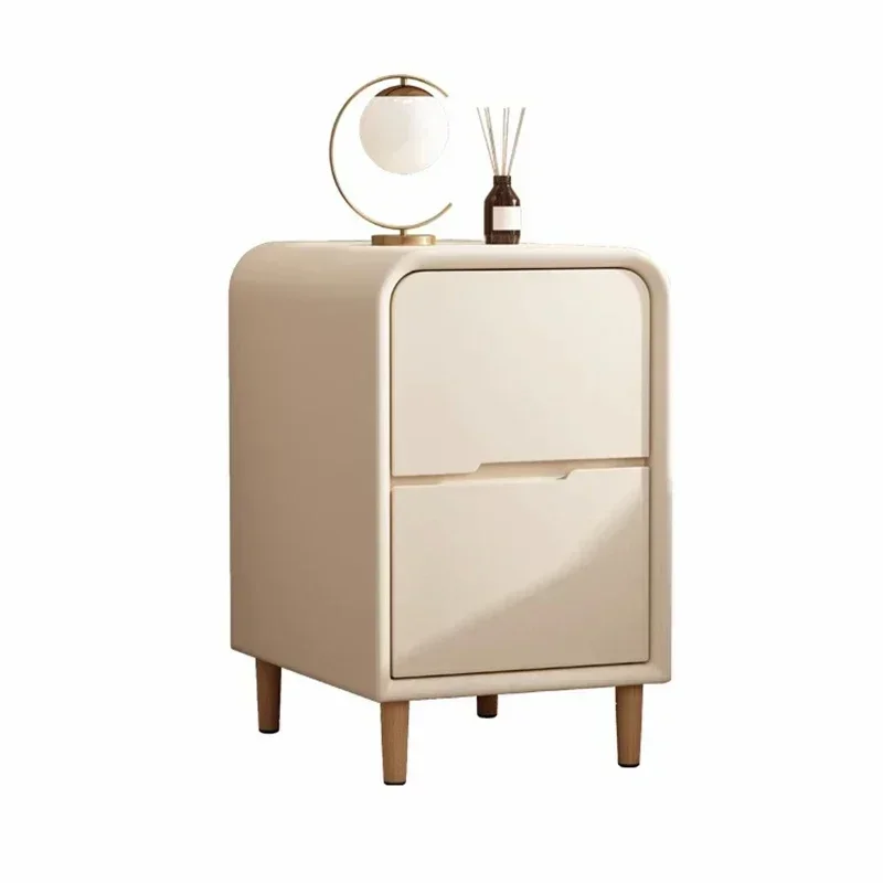 

Storage Placement Bedside Table Bedroom White Simplicity Light Luxury Bedside Table Originality Home Furniture