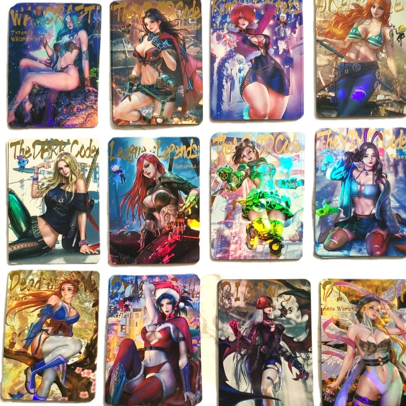 

24 pieces/set of anime girl color flash card dragon ball all-in-one Acg sexy Kawaii anime game collection toys Christmas gifts
