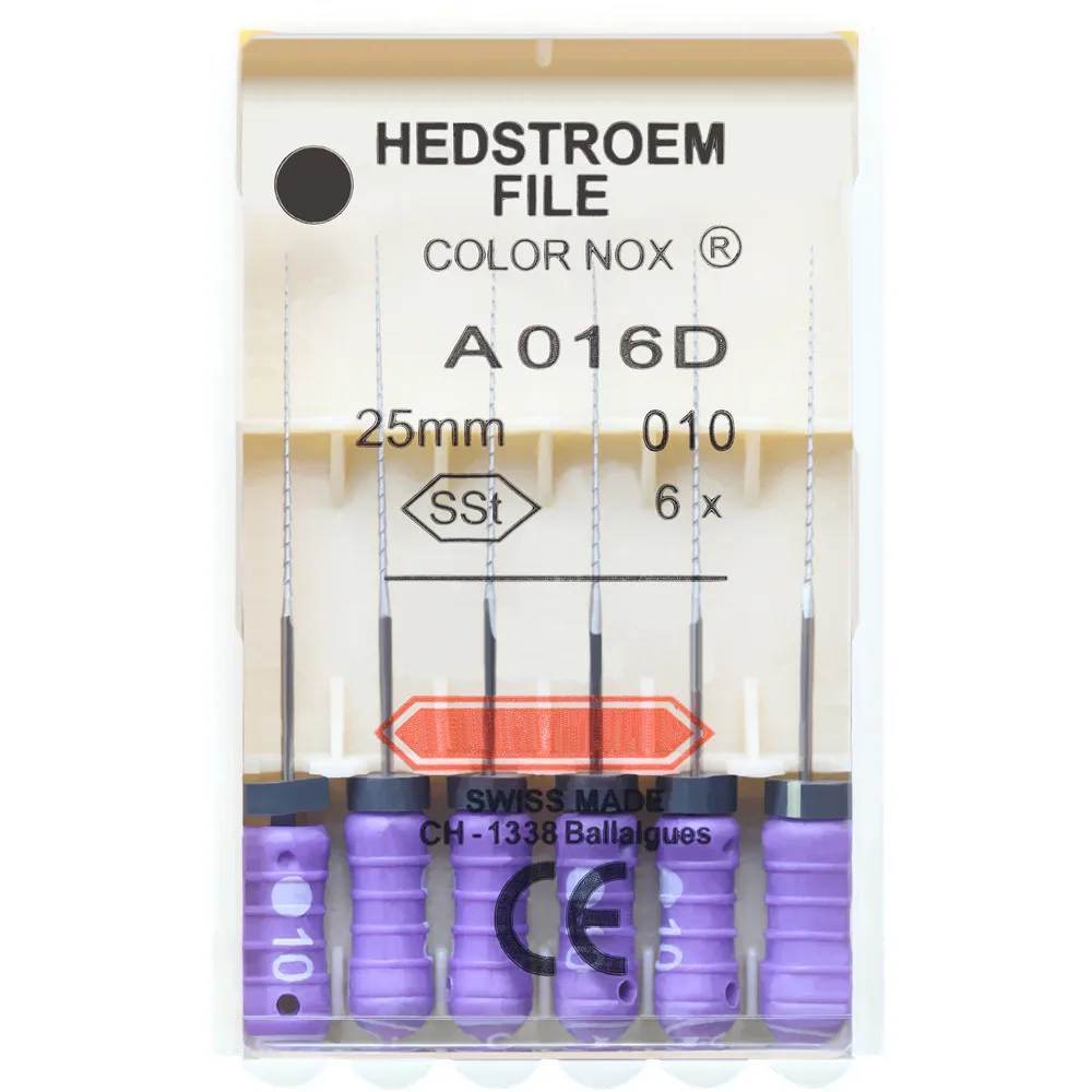 6pcs/Pack Dental HEDSTROEM FILE 21/25mm Stainless Steel endo Root Canal Files H-FILES Hand Use Endodontic Dentistry Instruments 4