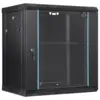 12U Wall Mount Network Cabinet, 15.5'' Deep Server Rack Cabinet Enclosure, 200 lbs Max. Ground-Mounted Load Capacity, with Locki 1