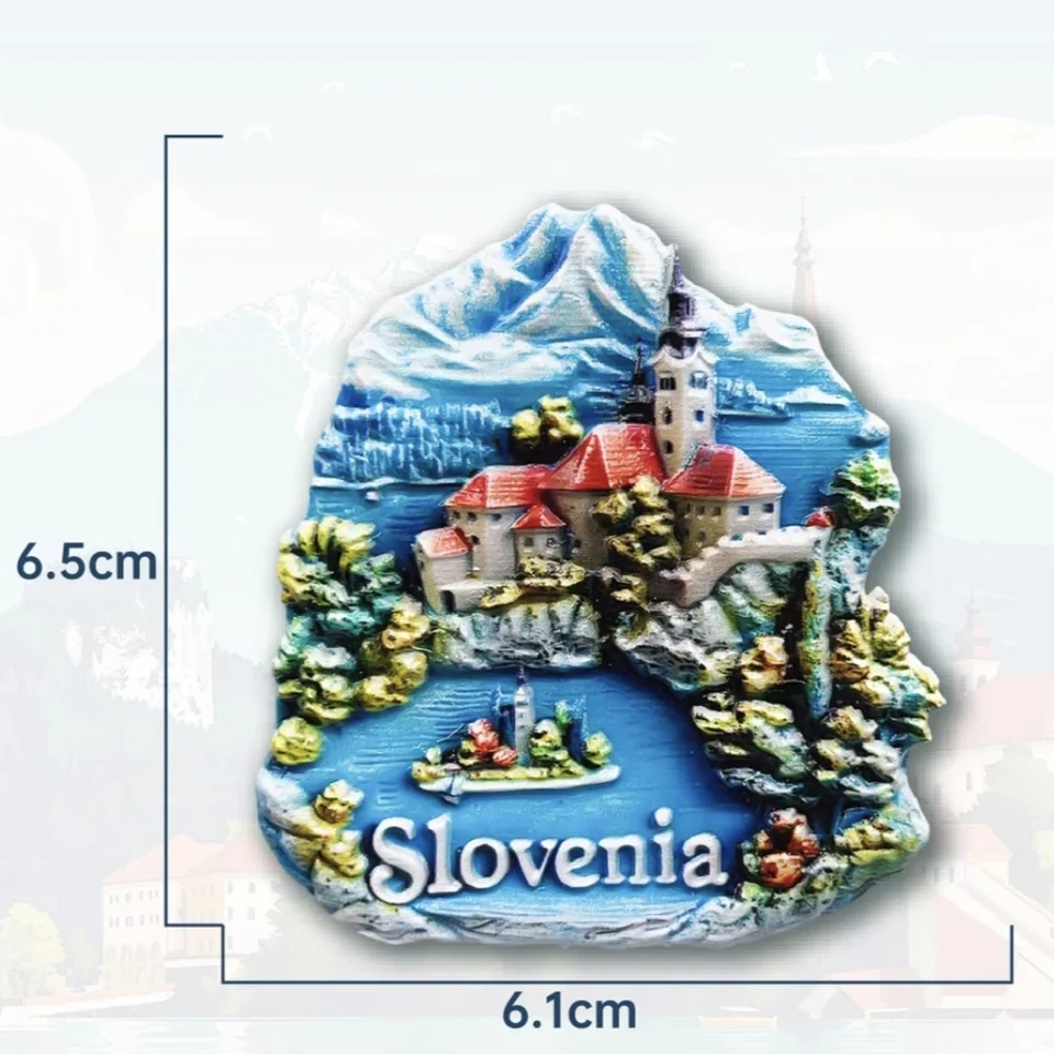 Magnete Frigorifero 3D Cambogia 7x5 Cm - Souvenir Viaggio Artigianale In Resina